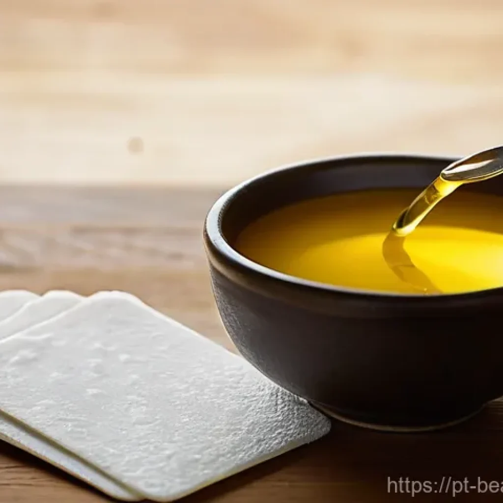 다양한 식품을 활용한 미각 테스트 활동 - **Prompt for a Blind Taste Test in a Home Setting:**
    "A serene, medium close-up shot of an indiv...